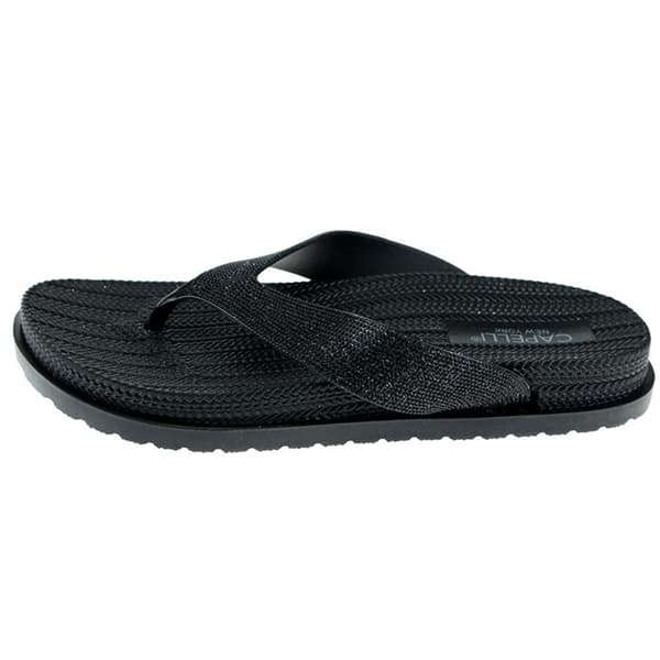 Womens Capelli New York Glitter Textured Flip Flops