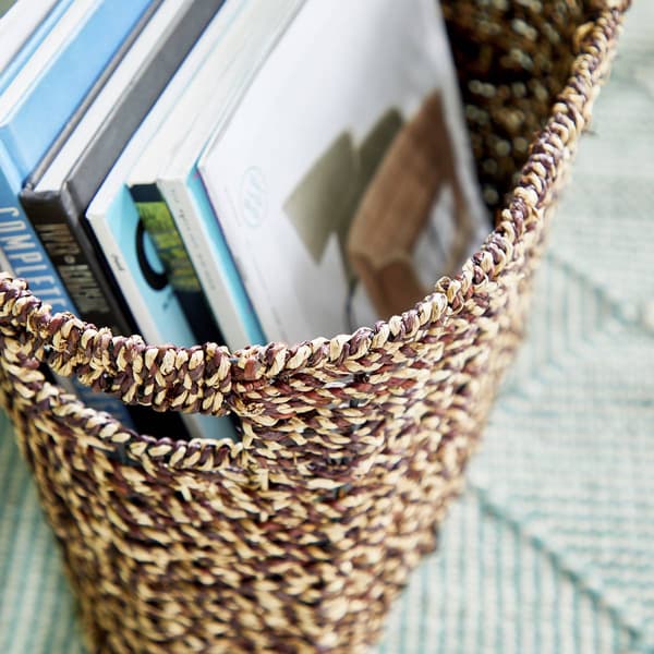 9th & Pike® Natural Seagrass Magazine Storage Basket