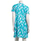 Womens Emily & Jane Short Sleeve Ditsy V-Neck Nighshirt - image 3