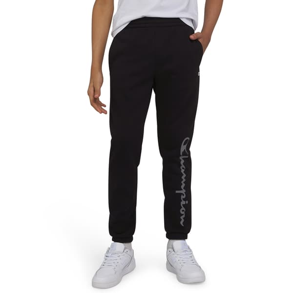 Boys (8-20) Champion(R) Elastic Leg Fleece Signature Pants - image 