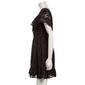 Juniors Jolt Burnout Jacquard Flutter Sleeve V-Neck Skater Dress - image 4