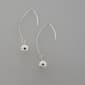 Marsala 8MM Bead Ear Wire Earrings - image 1