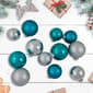 Northlight Seasonal 72ct Blue And Silver Glass Ornaments - image 2