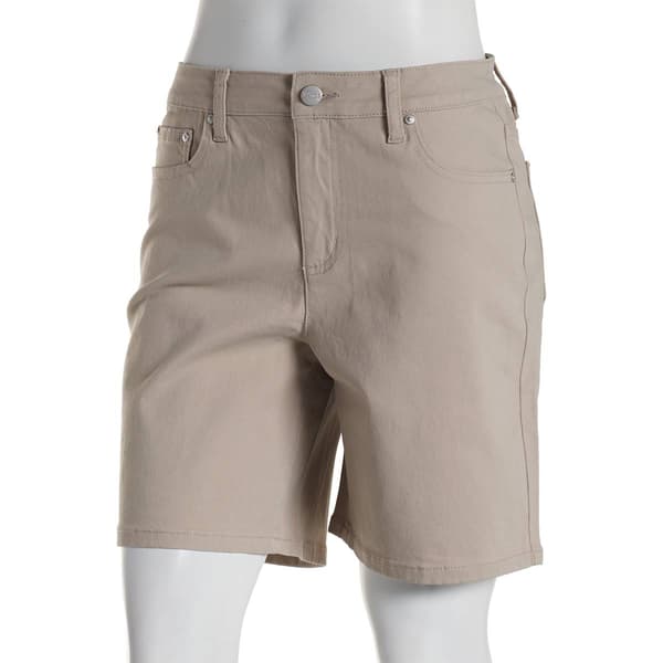 Womens Tailormade 5 Pocket Solid Bermuda Shorts