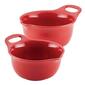 Rachael Ray 2pc. Ceramic Mixing Bowl Set - Red - image 1