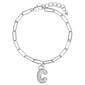 Athra Fine Silver Plated CZ C Initial Bracelet - image 1