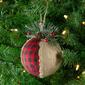 Northlight Seasonal Plaid Burlap Christmas Ornament - image 2