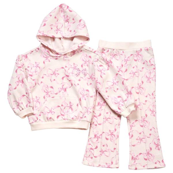 Toddler Girl Kids Headquarters(R) Bow Hoodie & Pants Set - image 
