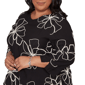 Plus Size Alfred Dunner Detail Driven Floral Embroidery Blouse - image 5