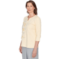 Womens Alfred Dunner Al Fresco Floral Embroidery Blouse - image 3