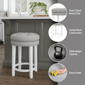 HH2 Home Krauss Grey Backless Swivel Counter Height Stool - image 10