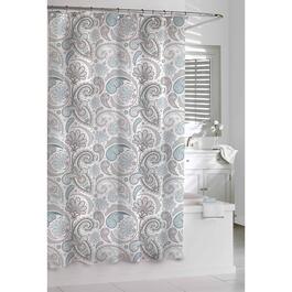 Cassadecor Floral Swirls Shower Curtain