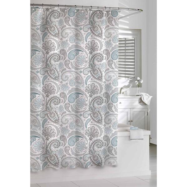 Cassadecor Floral Swirls Shower Curtain - image 