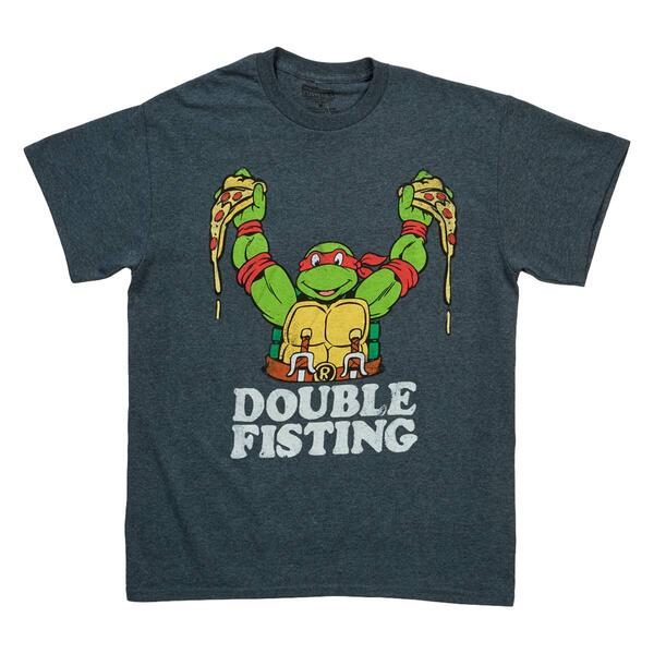 Young Mens Teenage Mutant Ninja Turtles Double Fisting Tee - image 