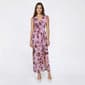 Petite Connected Apparel Sleeveless Floral Pearl Evening Gown - image 1