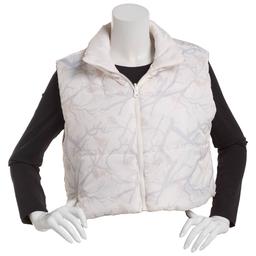Juniors No Comment Reversable Camo to Solid Puffer Vest