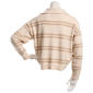 Juniors Plus Madden Girl Striped 1/4 Zipped Pullover - image 3