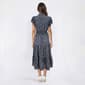 Womens Perceptions Flutter Sleeve Geometric Airflow Midi Dress - image 2