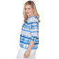 Womens Alfred Dunner The Royal Treatment Tie Dye Blouse - image 4