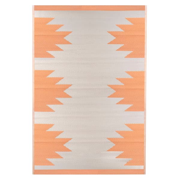 Northlight Seasonal Aztec Rectangular Outdoor Area Rug - image 