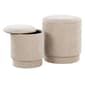 LumiSource Upholstered Contemporary Ottoman Set - image 4