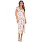 Juniors Madden Girl Short Sleeve Floral Peasant Smock Midi Dress - image 1