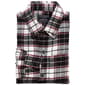 Mens Jackson Hole Long Sleeve Flannel Shirt - Burgundy/Ecru - image 1