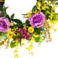 Northlight Seasonal Artificial Peonies & Forsythia Spring Wreath - image 6