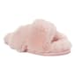 Womens Jessica Simpson Solid High Plush Cross Slide Slippers - image 1