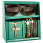 Mens Gentlemen''s Classics™ Cross Necklace & Bead Leather Bracelet - image 2
