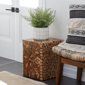 9th & Pike® Contemporary Brown Teak Wood Accent Table - image 2