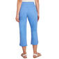 Womens Ruby Rd. Bali Blue Alternative Fray Hem Capri Pants - image 3