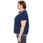 Plus Size Alfred Dunner Port Side 3/4 Sleeve Pearl Anchor Blouse - image 4