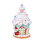 National Tree 8in. Santa Cake House w/ LED Lights - image 1