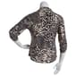 Plus Size Emily Daniels  3/4 Sleeve Button Down Foil Shirt - image 2
