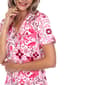 Womens White Mark 2pc. Tropical Peacock Pajama Set - image 5