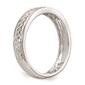 Mens Pure Fire 14kt. White Gold Lab Grown Diamond Wedding Band - image 5