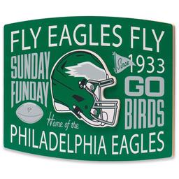 Open Road Eagles Team Story Layered Wood Wall Decor