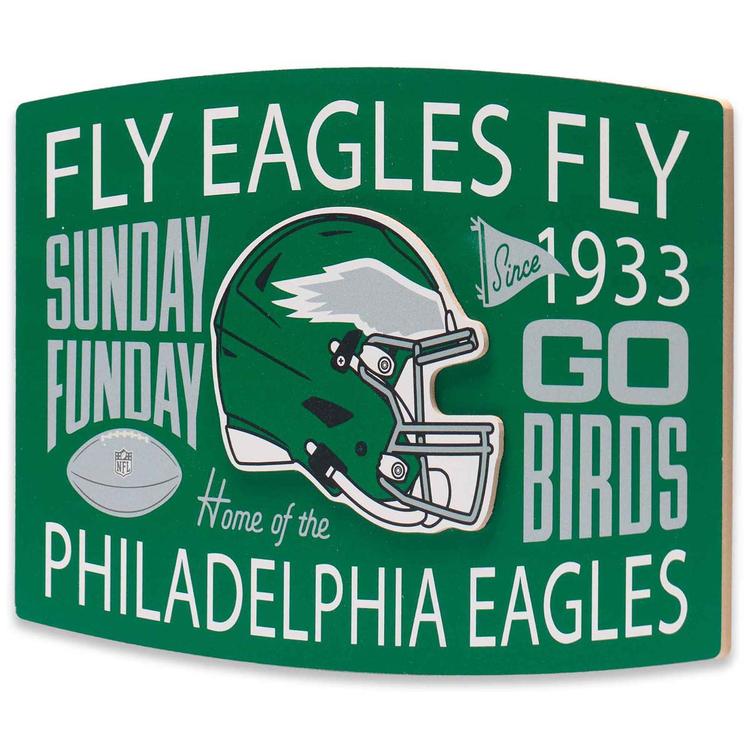 Open Road Eagles Team Story Layered Wood Wall Decor