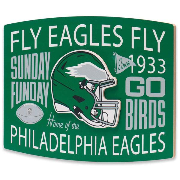 Open Road Eagles Team Story Layered Wood Wall Decor