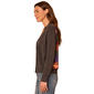 Womens Democracy Long Sleeve Button Front Botanical Back Cardigan - image 3
