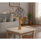 Adesso Faye Table Lamp with Soft Pleated Floral Fabric Shade - image 3