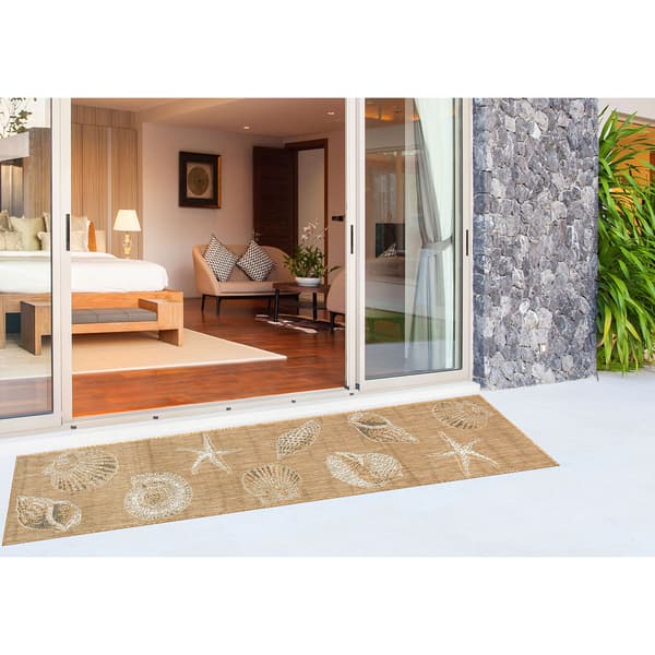 Liora Manne Carmel Shells Indoor/Outdoor Runner