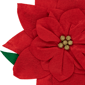 Northlight Red Poinsettia Tie-On Christmas Tree Topper - image 4