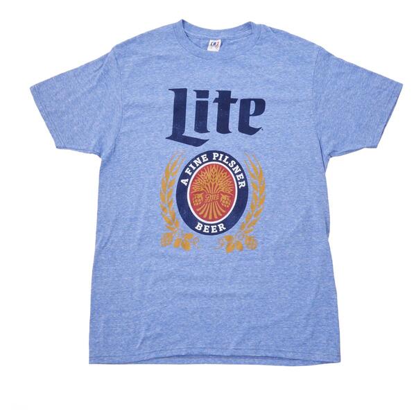 Mens Miller Lite Short Sleeve Graphic Tee - image 