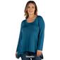 Plus Size 24/7 Comfort Apparel Solid Hi Low Tunic Top - image 6