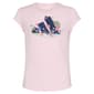 Girls (7-16) adidas(R) Cap Sleeve Bubble Text Tee - image 1