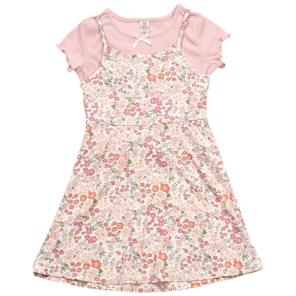 Girls (7-16) Sweet Butterfly(R) Rib Top w/ Floral Yummy Dress