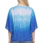 Womens NY Collection Watercolor Ombre Poncho Blouse - image 2