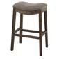 New Ridge Home Goods Sadie Weathered Wood Bar-Height Barstool - image 1